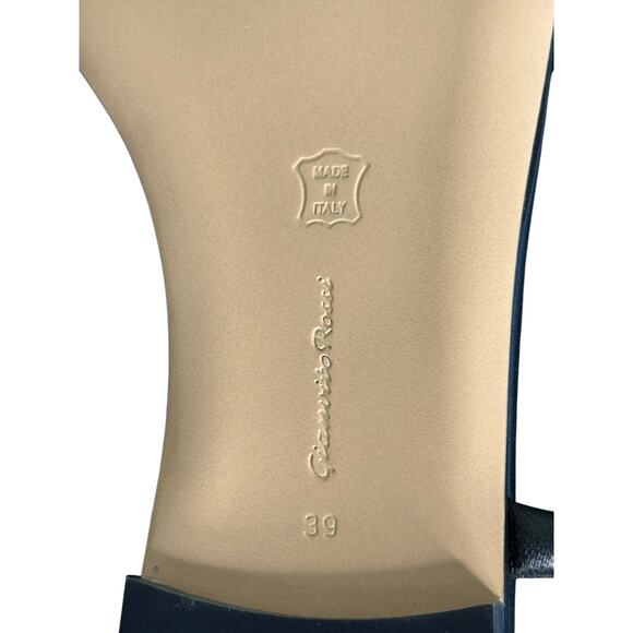 Gianvito Rossi NIB Juno 05 Flat Sandals in Black Size 39 - Picture 8 of 10